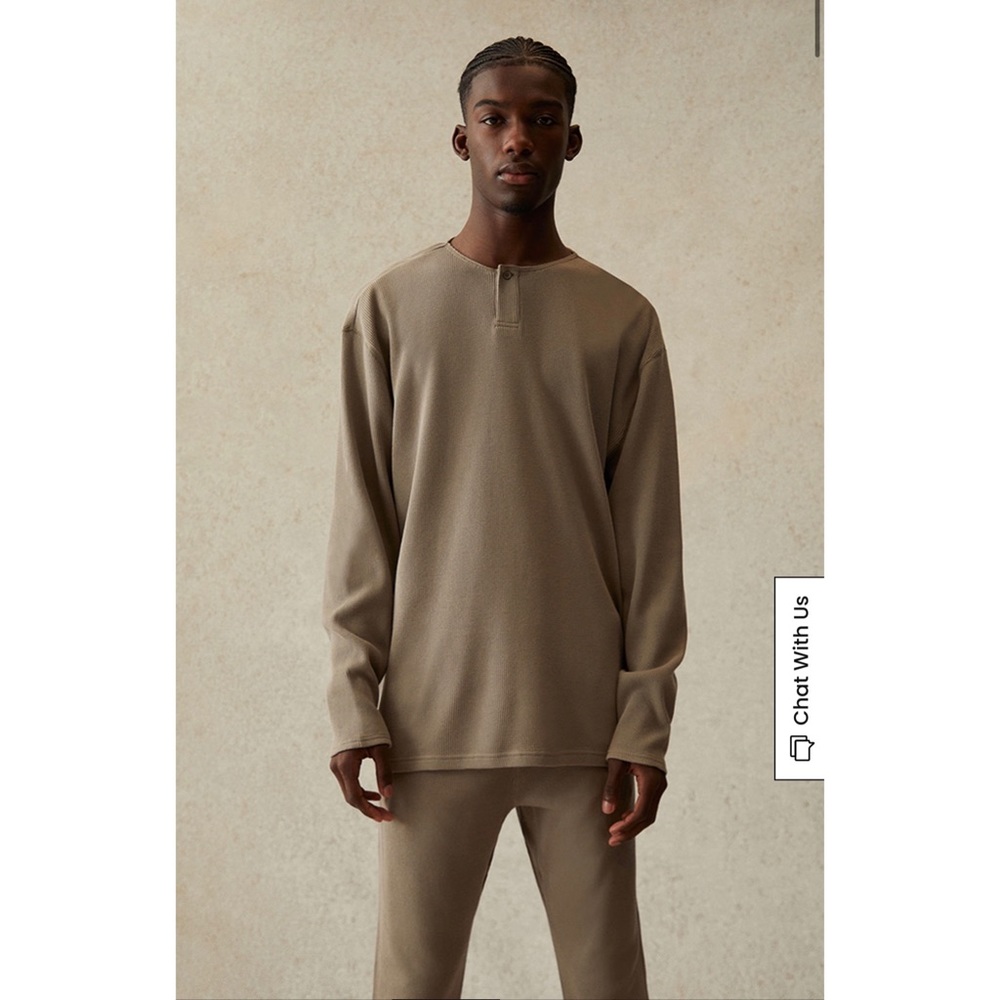Fear Of God – FOG Essentials Thermal Long Sleeve Henley T-Shirt